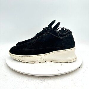Filling Pieces Women Size EU 38 US 8 Black Suede White Sole Low Top Shoes